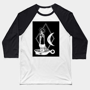 Eternal Candle Monochrome Baseball T-Shirt